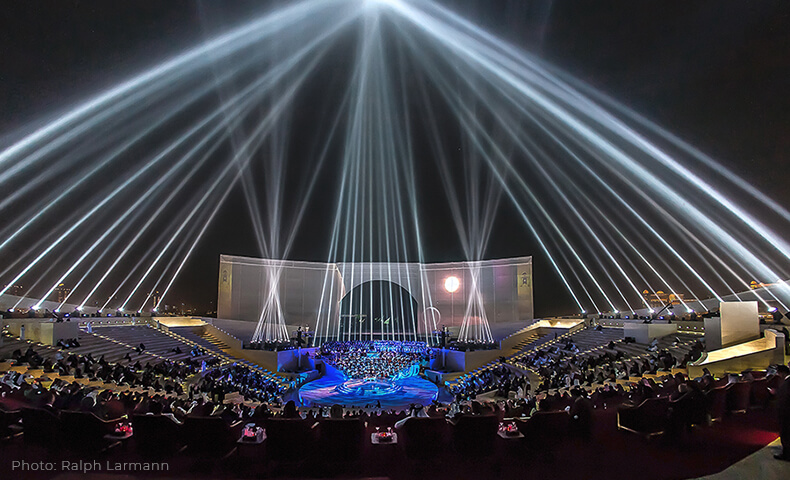 Katara Amphitheatre - Arts Outdoor Lighting Technology