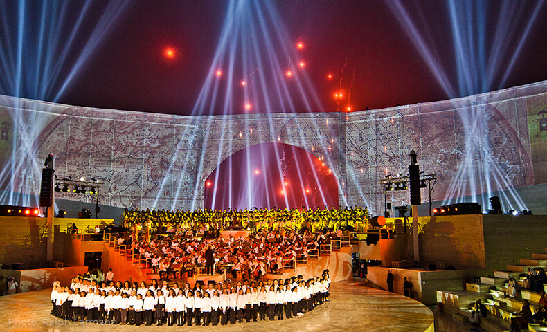 Katara Amphitheatre - Arts Outdoor Lighting Technology