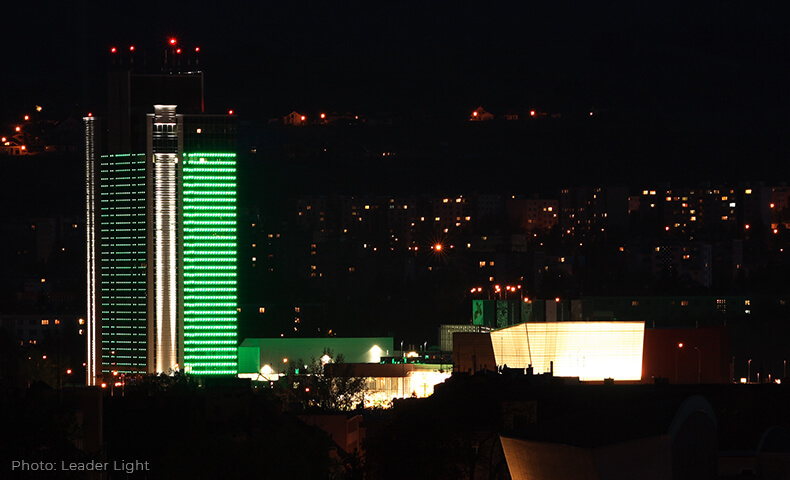 Fixed FALCON light installation at Europa Business Center