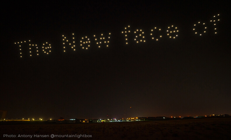 Drone show for KIOXIA launch