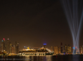 Searchlight twister at Dubai Harbour