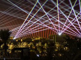 Light and laser show at At-Turaif UNESCO world heritage site