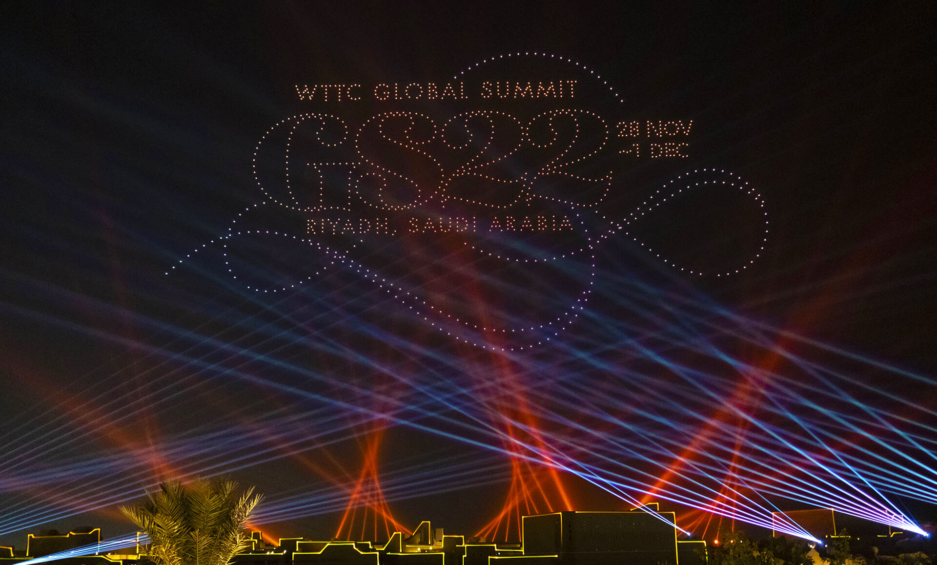 WTTC Global Summit drone show