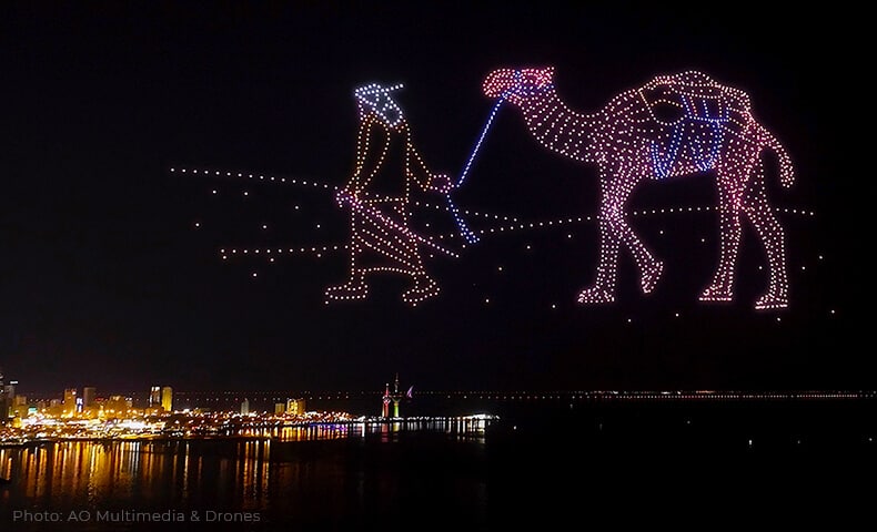 Kuwait celebrates National Day and Liberation Day with drone shows