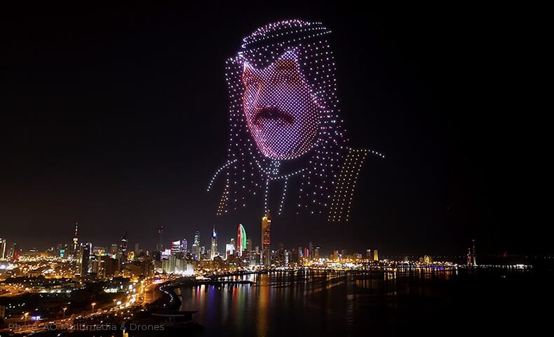 Kuwait celebrates National Day and Liberation Day with drone shows