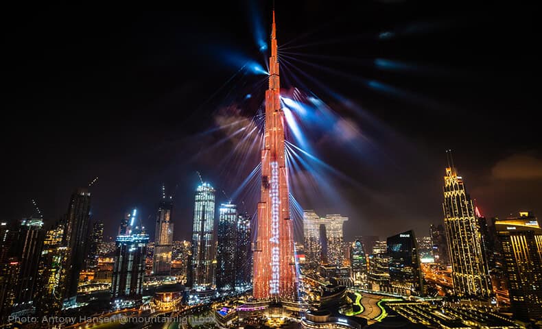 Burj Khalifa Extension Show Mars