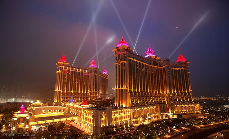 Laserama lighting show of Galaxy Macau