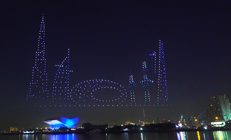 Dubai and Kuwait, united as brothers forever drone show
