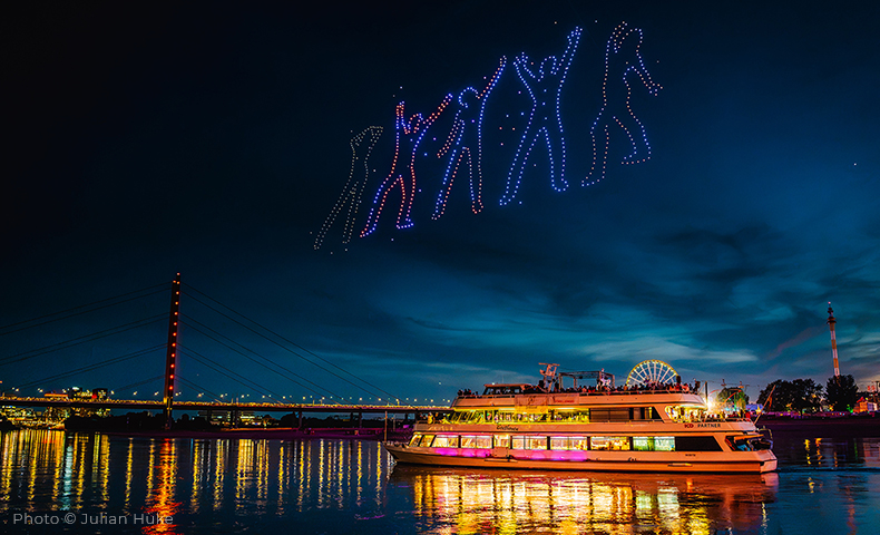 Rheinkirmes Drohnenshow 2026 - Show 2 - Düsseldorf feiert
