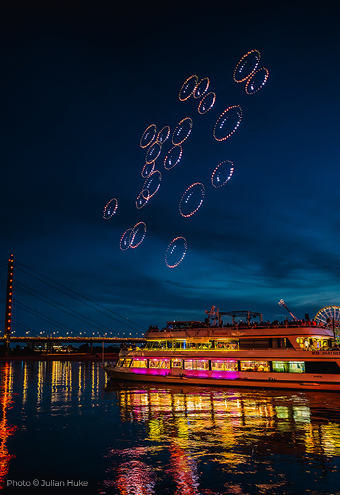 Rheinkirmes Drohnenshow 2026 - Show 2 - Düsseldorf feiert