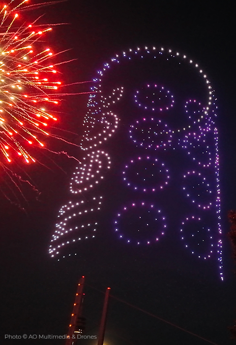 Rheinkirmes Drohnenshow 2026 - Show 2 - Düsseldorf feiert