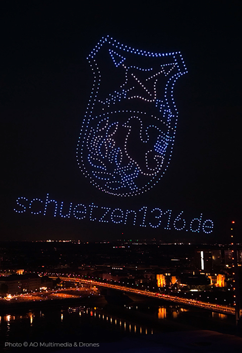 Rheinkirmes Drohnenshow 2026 - Show 2 - Düsseldorf feiert