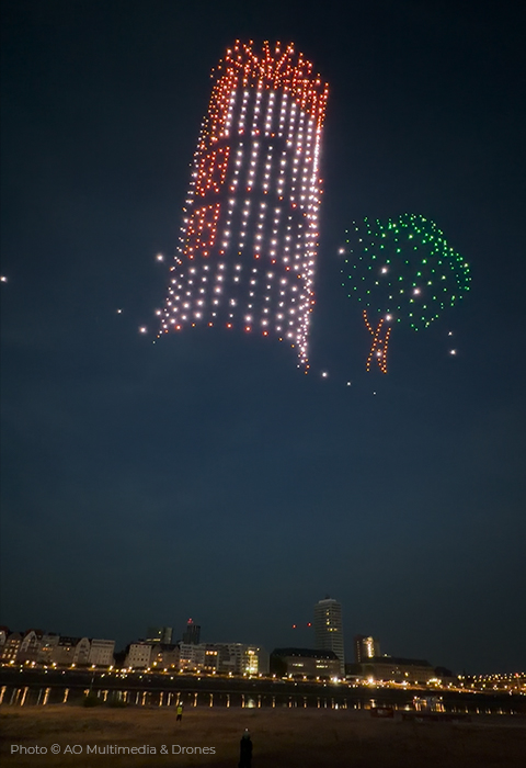 Rheinkirmes Drohnenshow 2026 - Show 2 - Düsseldorf feiert